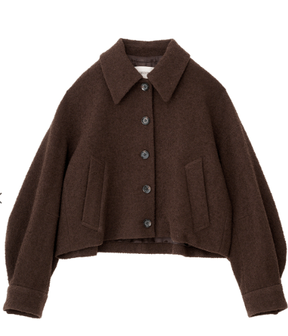 COCODEAL ブークレステンカラーショートコート