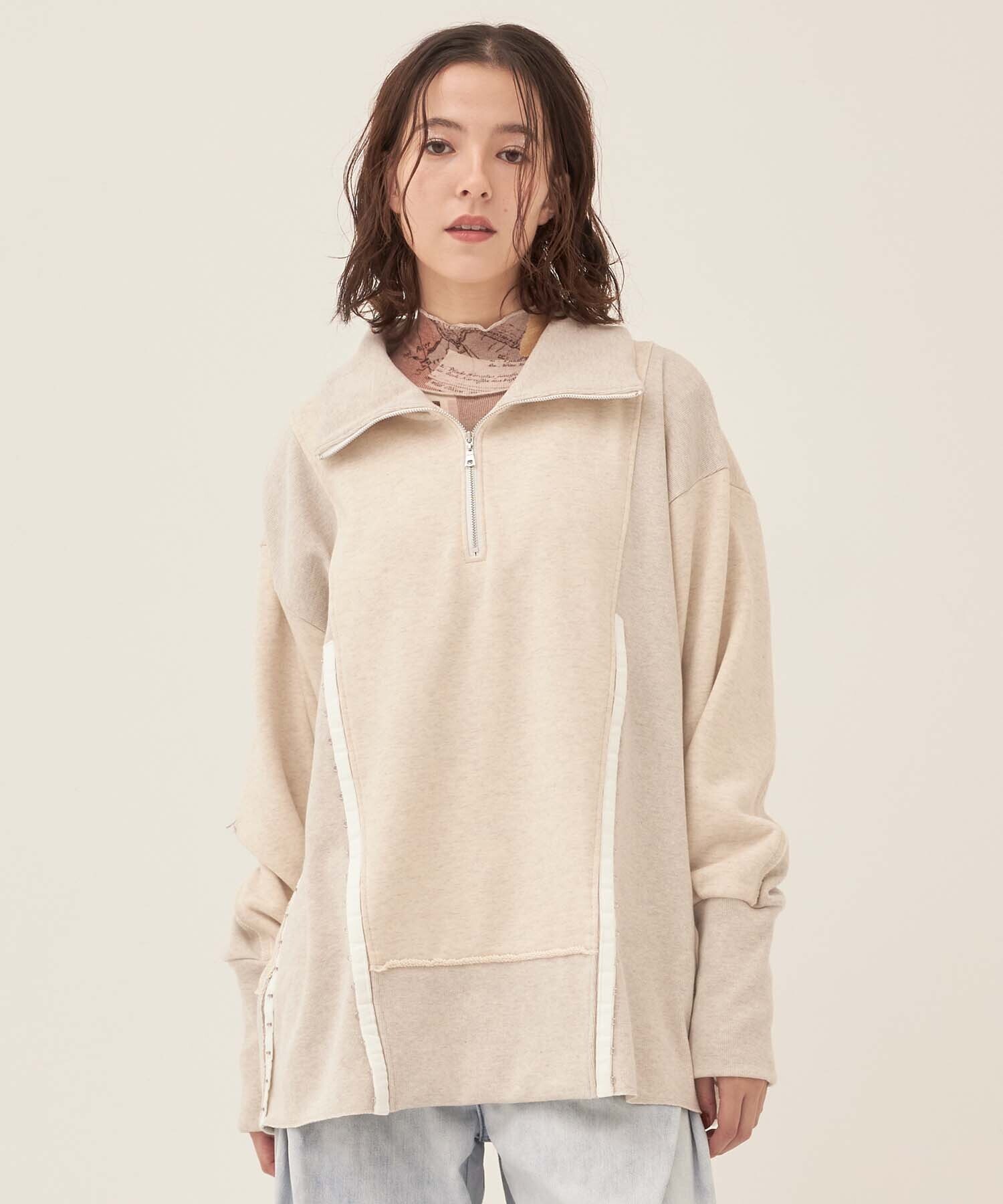 PUBLIC TOKYO ホックディテールスウェット
