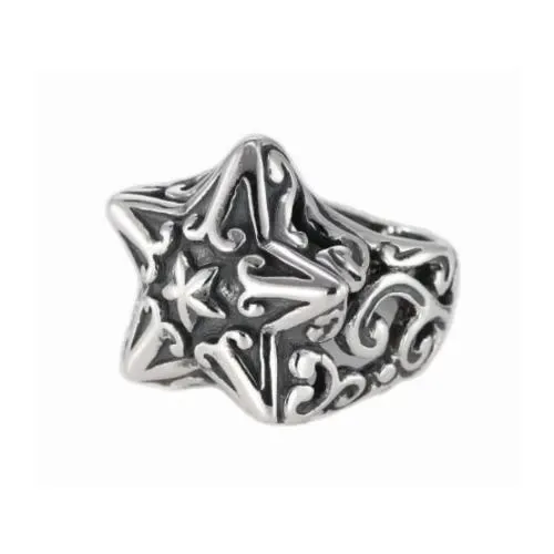 Bill Wall Leather Star Ring