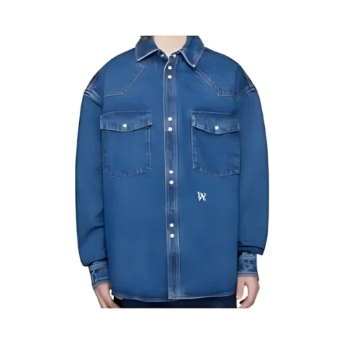 Palm Angels MONOGRAM DENIM SHIRT