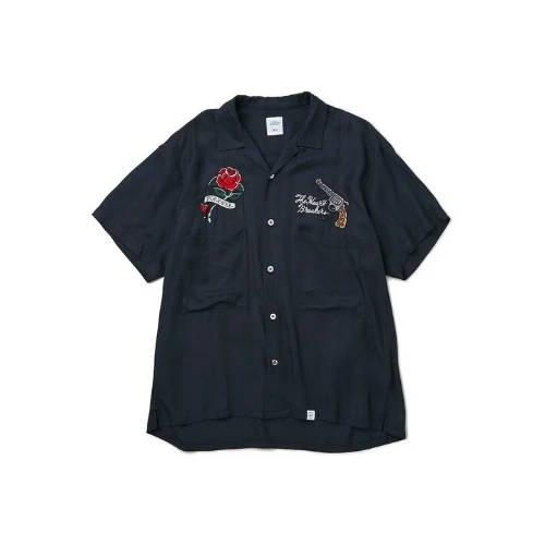 BEDWIN ＆ THE HEARTBREAKERS S/S OPEN COLLAR SOUVENIR SHIRT