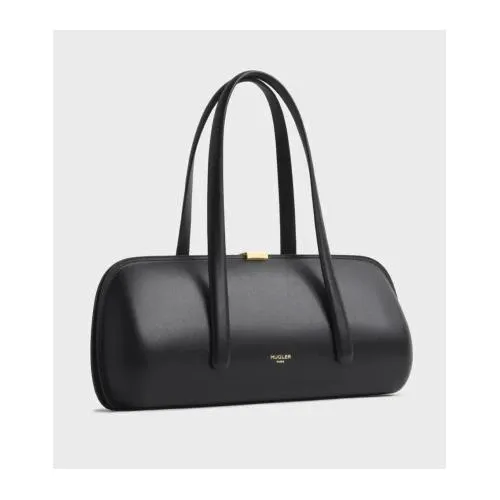 Mugler black aurora bag
