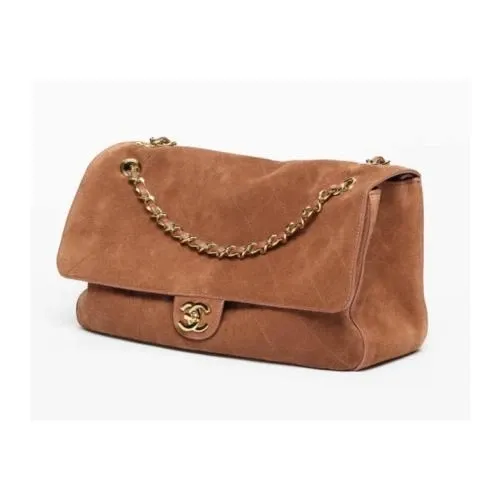 CHANEL マキシフラップバッグ メティエダール スエード