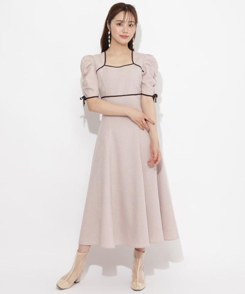 WILLSELECTION 配色パイピングワンピース