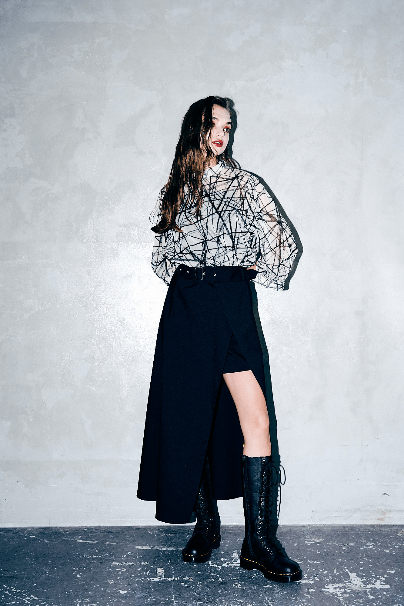 ADDIXY 3WAY BELTED SHORTPANTS & SKIRT/BLACK