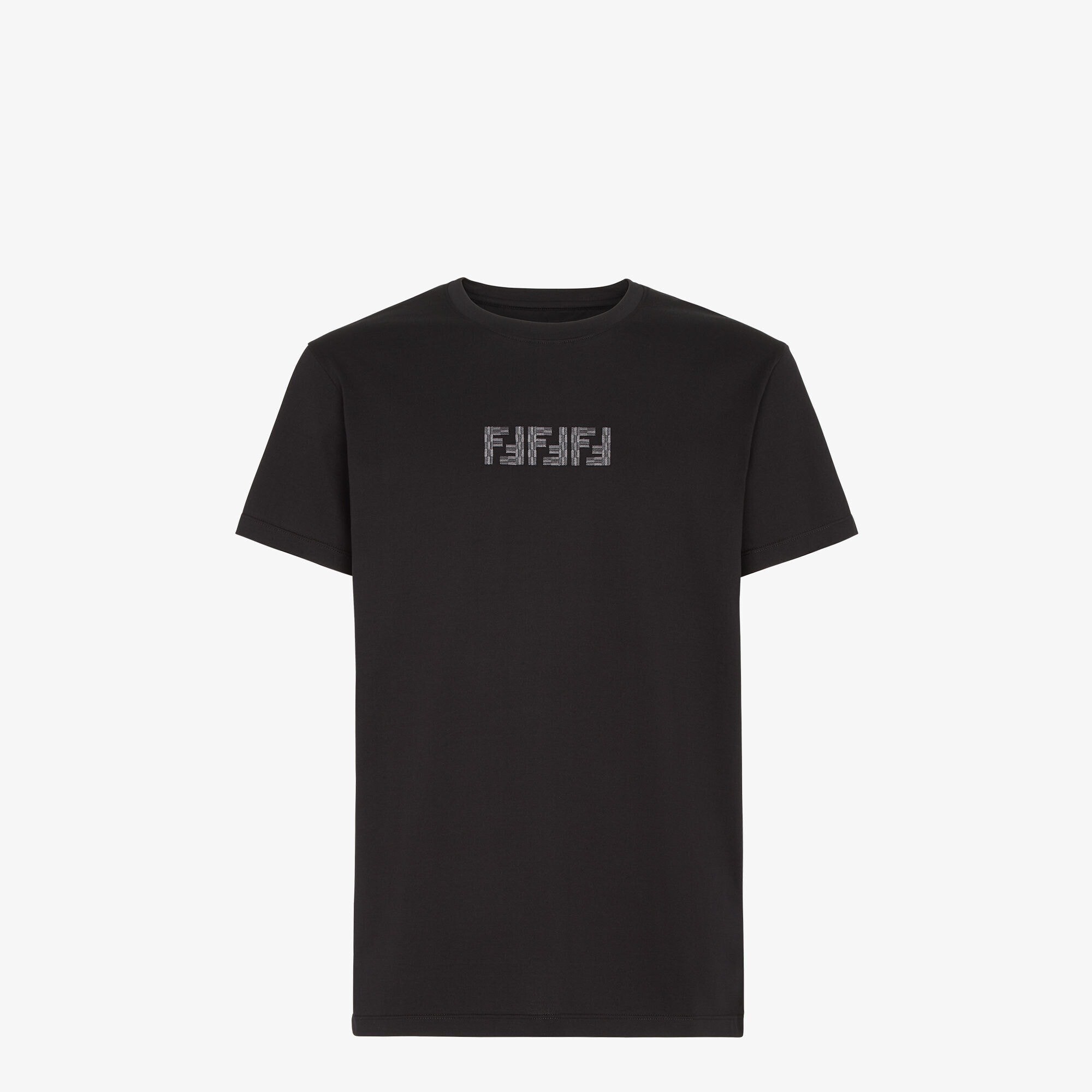 FENDI Tシャツブラックコットン Tシャツ