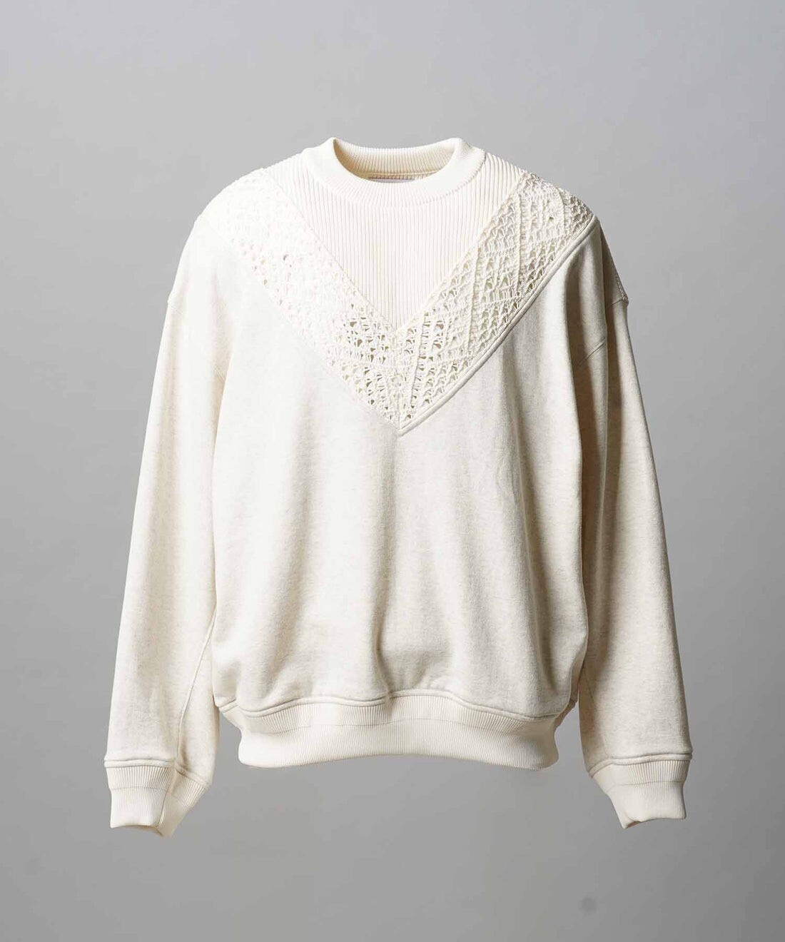 MAISON SPECIAL Gradation Short Length Prime-Over V-Neck Knit Pullover