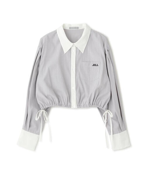 JILLSTUART ロゴ入りウエストリボンシャツ