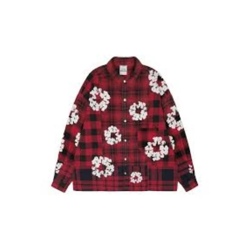 READYMADE × DENIM TEARS COTTON WREATH CHECK SHIRT