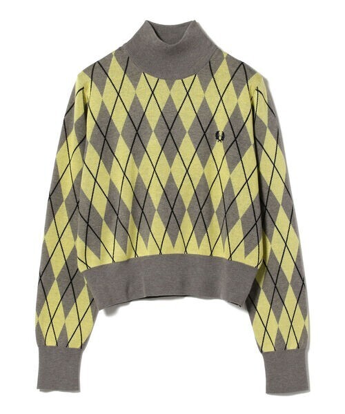 Ray BEAMS FRED PERRY × Ray BEAMS / 別注 アーガイル タートル ニット