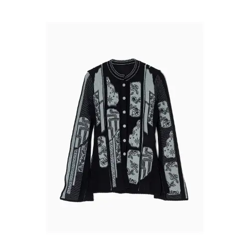 st company Multi Pattern Knit Cardigan