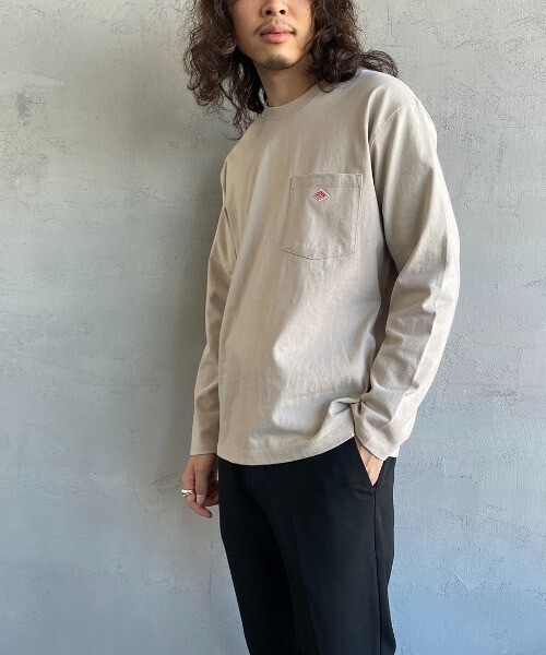 DANTON クルーネック ポケットロンＴ
