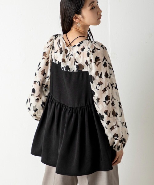 Million Carats シアーカットジャカード花柄チュニック