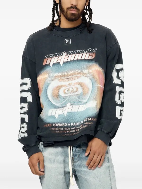 RRR123 Divinity Paper Garden ロングTシャツ