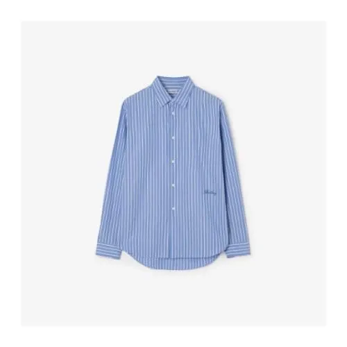 BURBERRY https://jp.burberry.com/relaxed-fit-striped-cotton-shirt-p81277491