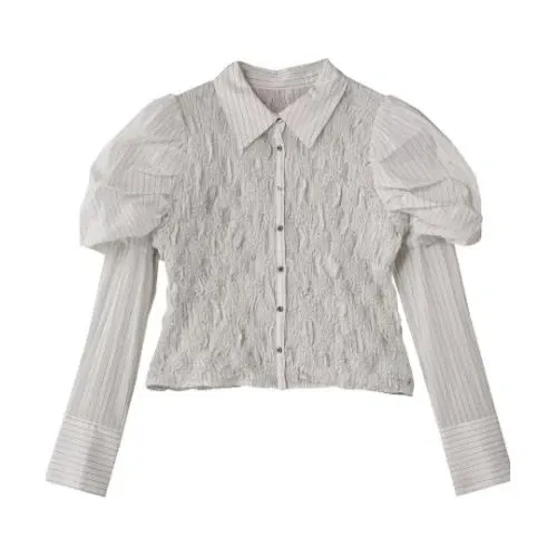 MAISON SPECIAL パフスリーブシャーリングシャツ