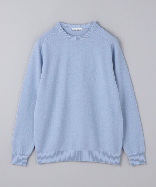 UNITED ARROWS ウール カシミヤ ミドルゲージ クルーネック ニット