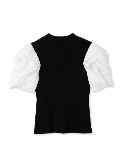CELFORD 【HANAE　MORI×CELFORDコラボ】ペタルスリーブニットプルオーバー