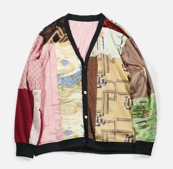 Needles Rebuild Polyester Shirt Cardigan