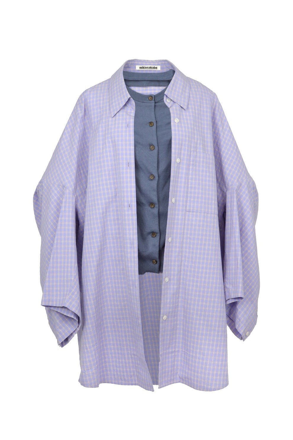 MIKIOSAKABE Layered Garden Shirt / Blue
