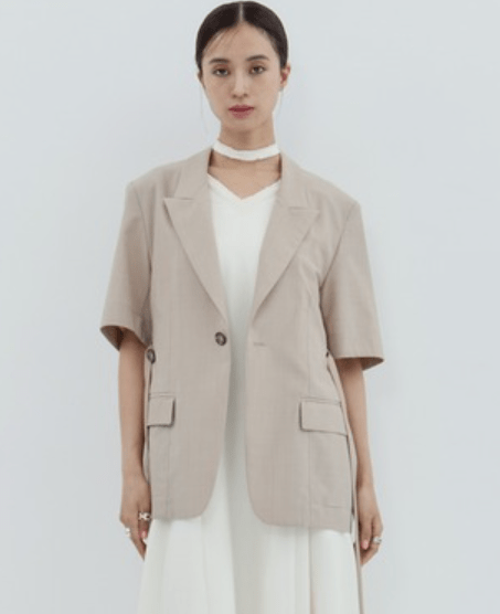 STUDIOUS Half Sleeve Summer Wool Jacket