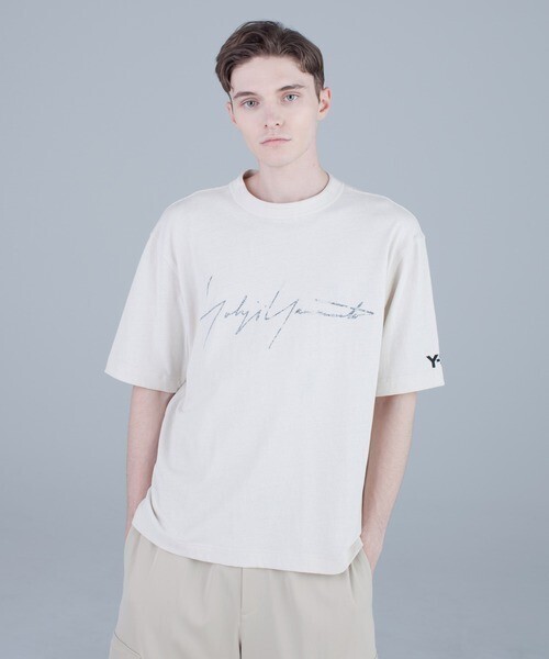 Y-3 M DISTRESSED SIGNATURE SS TEE