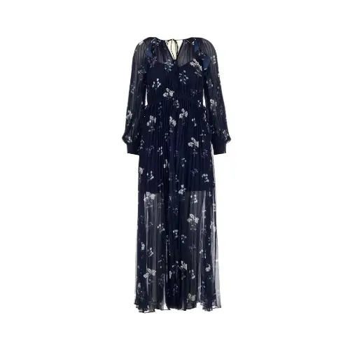 Self-Portrait Blue maxi dress
