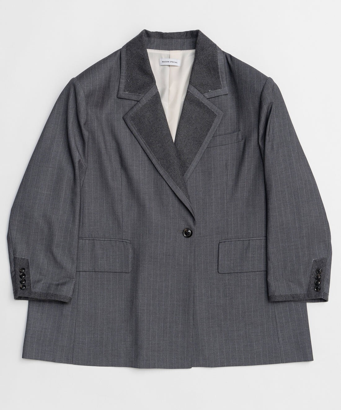 MAISON SPECIAL Lapel Design Over Jacket