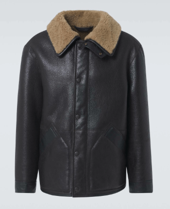 Lemaire Lemaire Shearling-lined leather jacket