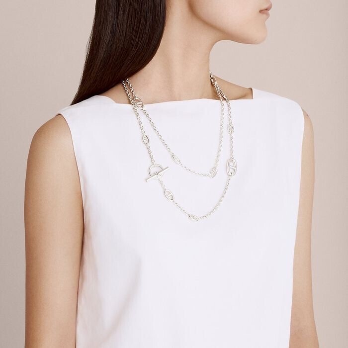 HERMES ロングネックレス ファランドール120