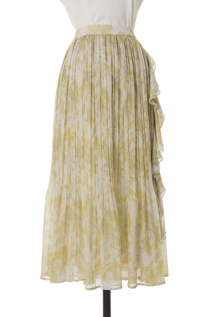 Her lip to Pleated Chiffon Long Skirt