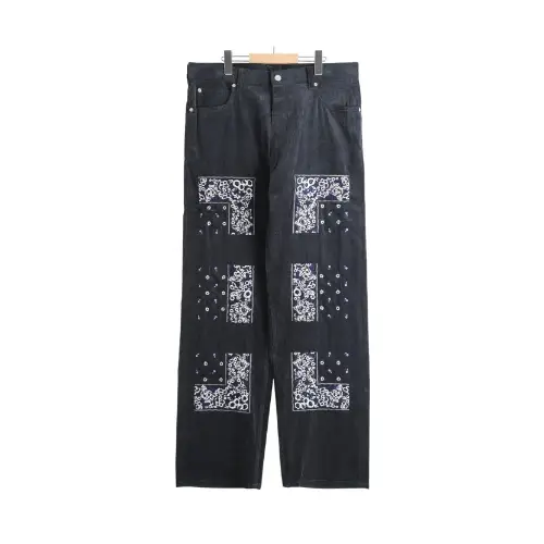 NOMARHYTHM TEXTILE Bandana Embroidery Corduroy Pants