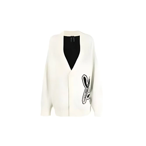 Y-3 LOGO KNIT CARDIGAN