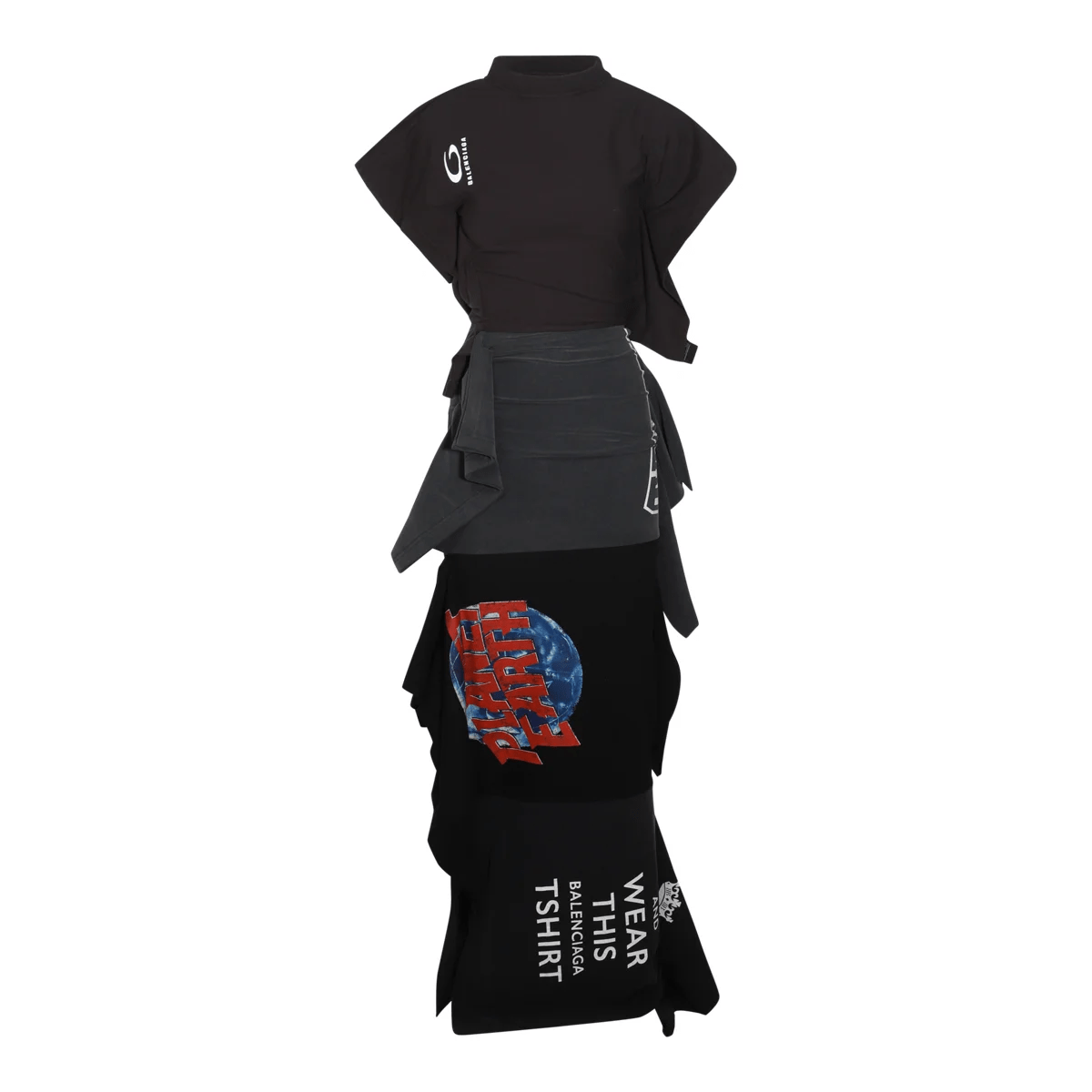 Balenciaga Seaonal Artwork Twisted Dress
