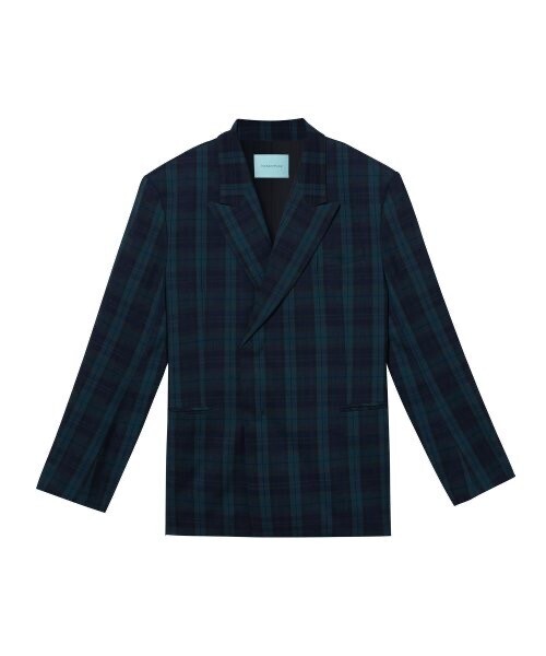 INSTANTFUNK Ms Hidden Double Check Blazer