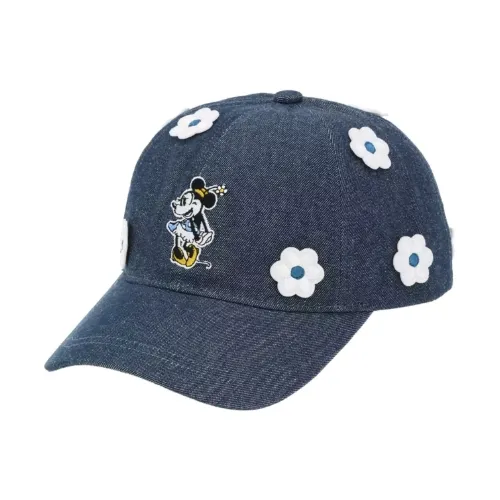 Disney Minnie Mouse Floral Denim Baseball Cap