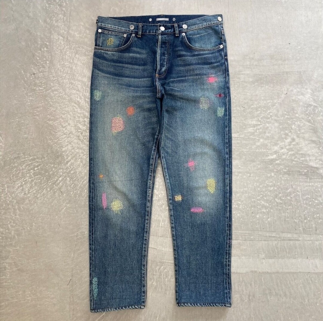 Dior Blue Strait Slim Fit Jeans