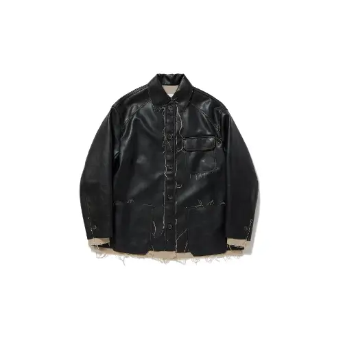 PERVERZE Washed Leather Jacket