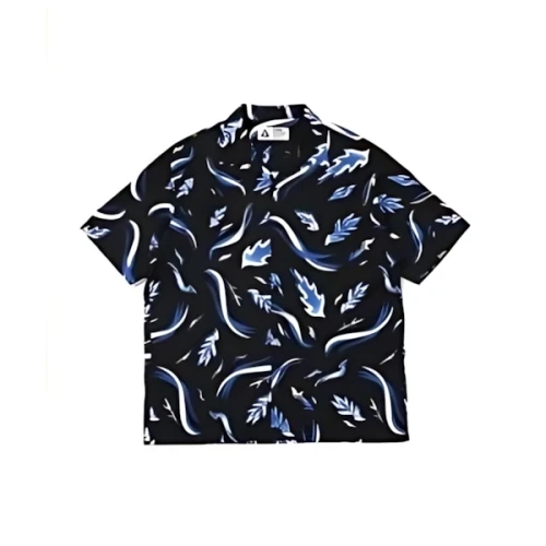 CHALLENGER FIRE LEAF SHIRT（ブラック）
