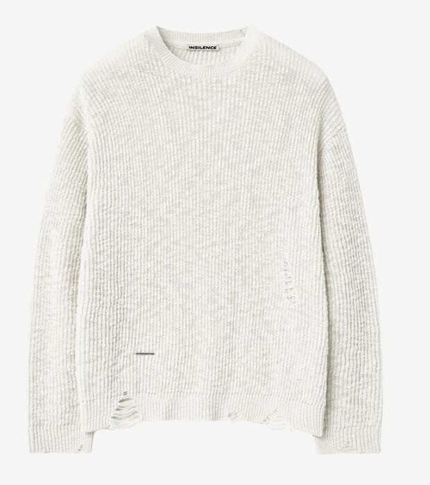 INSILENCE grunge slub knit