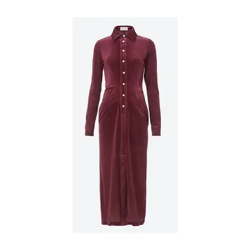 BELPER VELOUR SHIRT DRESS