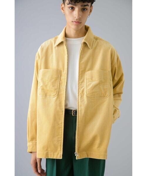 monkey time 8WALE SOFT CORDUROY ZIP SHIRT