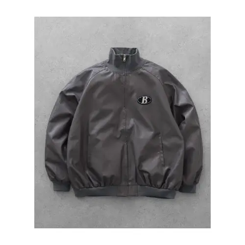 ZIP FIVE レザー ブルゾン