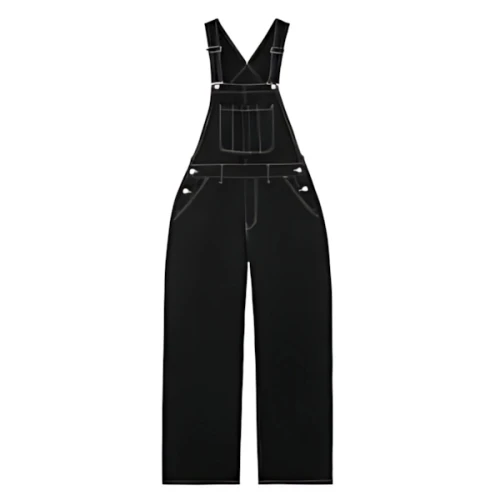 X-girl WIDE TAPERED OVERALL