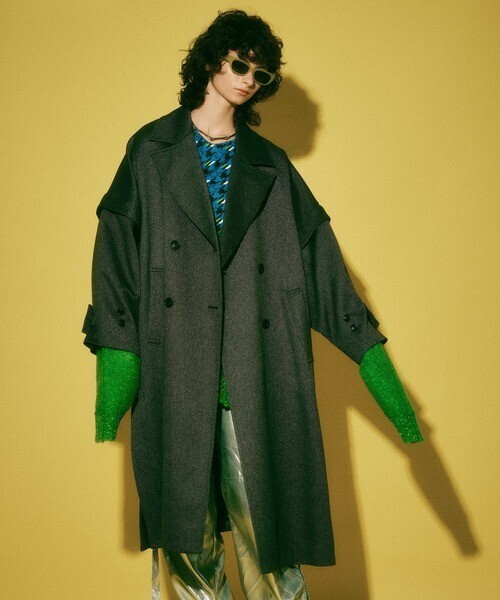 MAISON SPECIAL 2WAYサイドスリットオーバーコート
