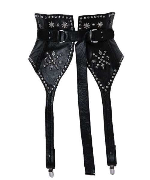 rurumu: leather corset belt/コルセット