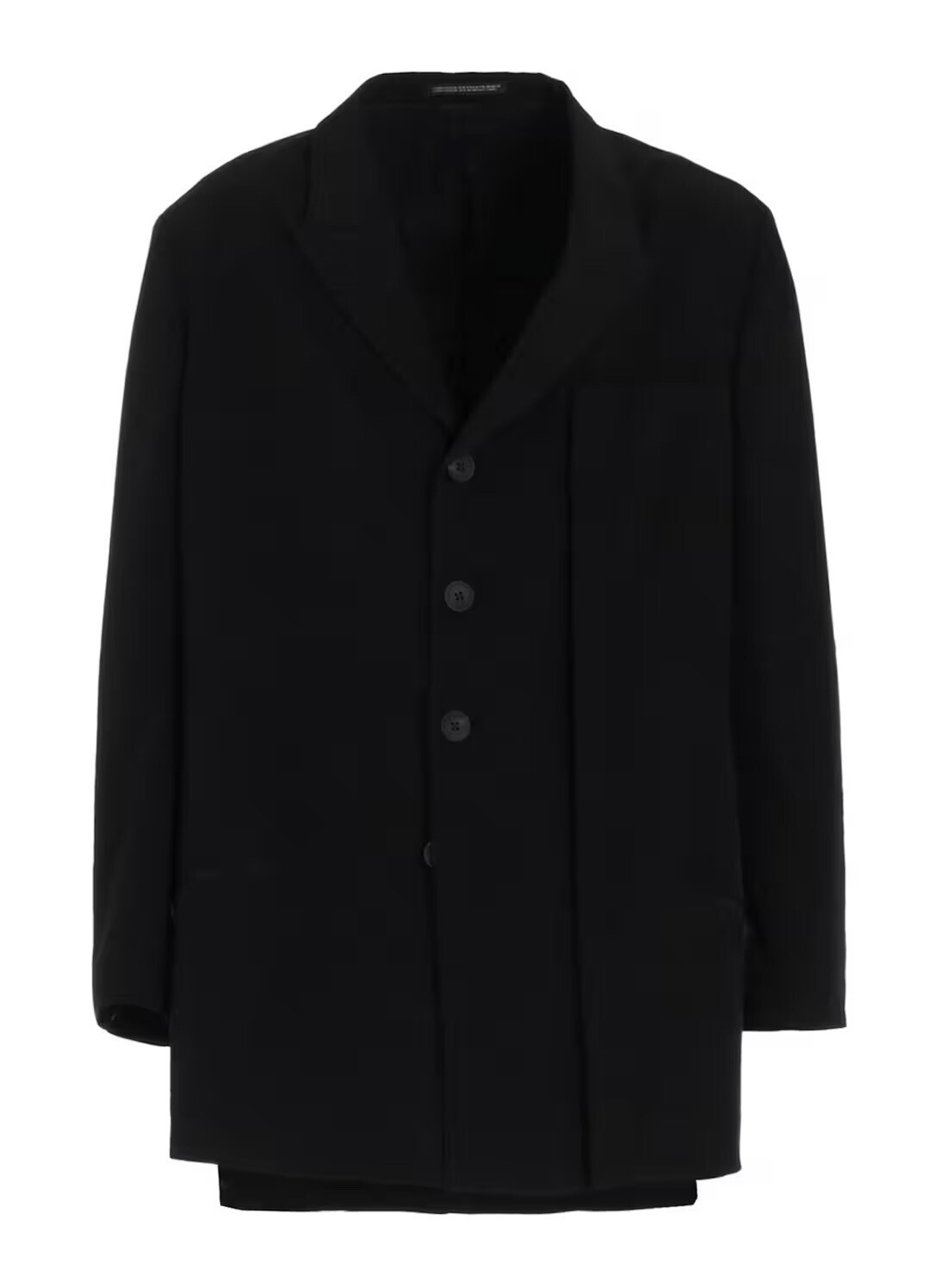 Yohji Yamamoto POUR HOMME TA TUXEDO BUTTON DETAIL JACKET