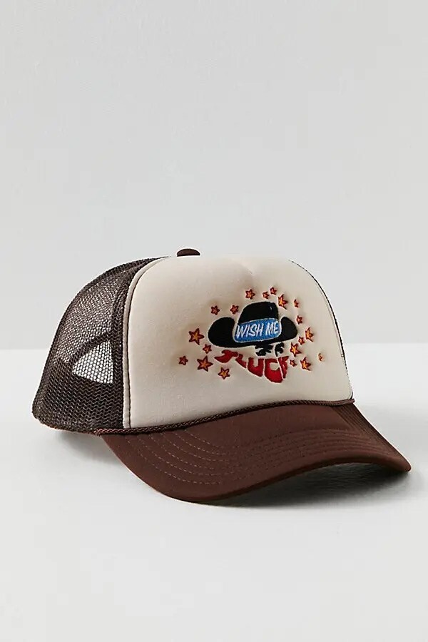 WISH ME LUCK Cowboy Trucker Cap