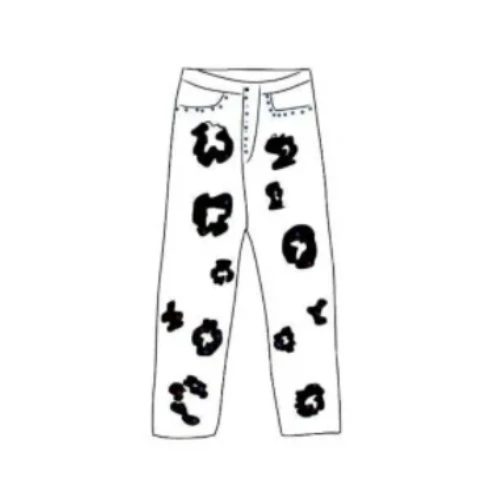 READYMADE × DENIM TEARS Rhinestone Cotton Wreath Jean