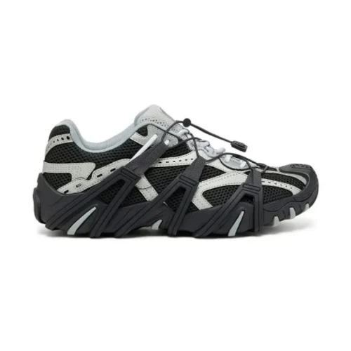 DIESEL S-Prototype Cr Lace - Mesh and PU sneakers with double lacing